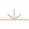Ekena Millwork Saratoga Rough Sawn Timber Gable Bracket, Douglas Fir, 108"W x 63"H x 2"D x 4"F, 14/12 Pitch GBW108X63X0204SAR00RDF - alternate 4